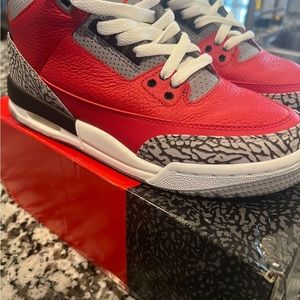 Red retro jordan 3s